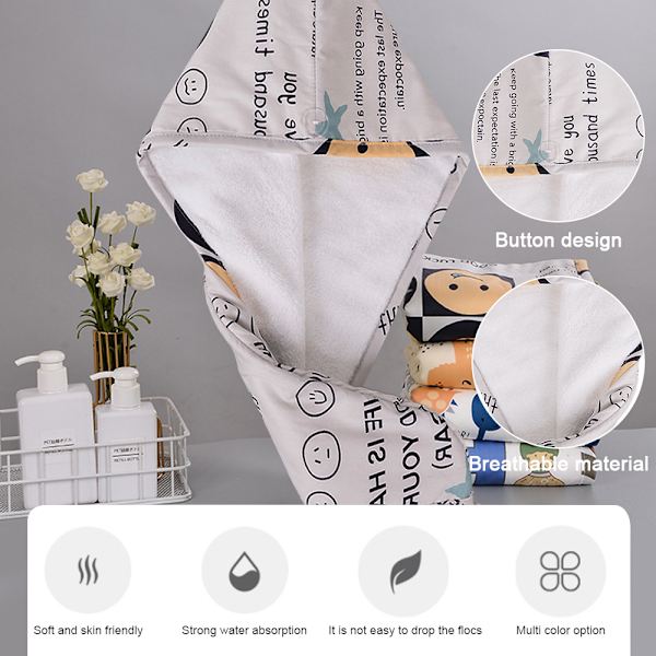 Hårhandduk Wrap Snabbtorkande, Hår Turban Lätt