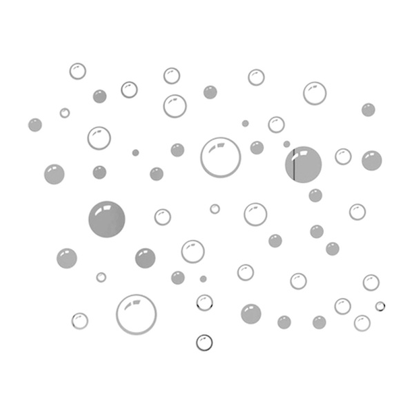 Spegelväggsdekaler 58 DIY Cirkelbubblor Badrumsinredning
