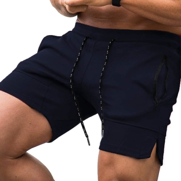 Herrgym Shorts Träning Vikt Träning Knäböj Kort Åtsittande Tr