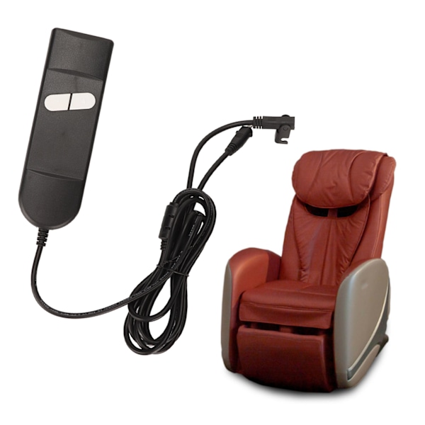 Løfte-stol-controller med 2 knapper - Effektiv strømbetjent recliner håndbetjening til elektrisk seng, sofa og apparater