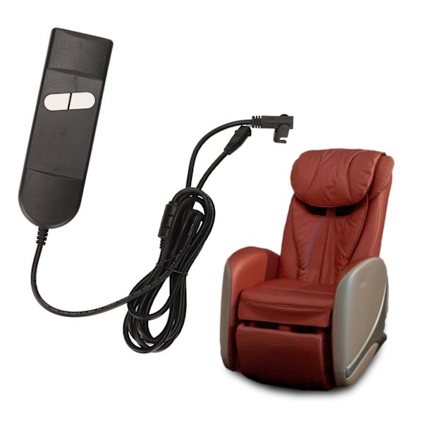 Lyftstolsstyrenhet 2 knappar Effektiv Power Recliner Handkontroll för elektrisk sängsoffa apparat