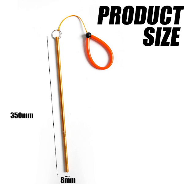 Gull Dykkepeker Stang Fargerik Aluminium Legering Dykking Støymaker med Lanyard