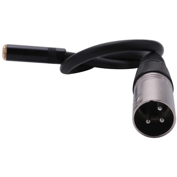 0. Wire 3-polet XLR Han til 3,5 mm Hun Audio Stik Stereo Mikrofon Adapter