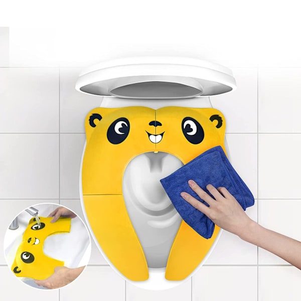 Resepotta för Babypotträning, Bärbar Toalettsits med Stadigt Halkfritt Stöd, Vikbar Kompakt Design för Resor, Kompatibel