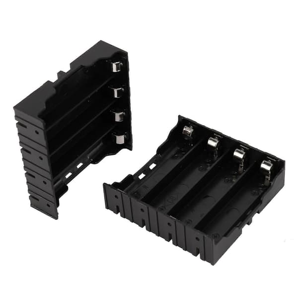 10x batteriholderboks svart for 4x 13,7v