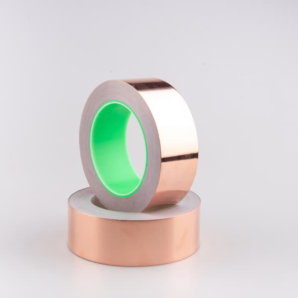 Dubbelledare 0,06 mm tjock, 5 mm * 20 m kopparfolieremsa, bulle