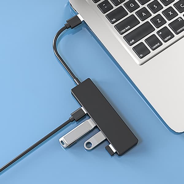 Data Hub 4 Port USB 3.0 Ultra Slim sort