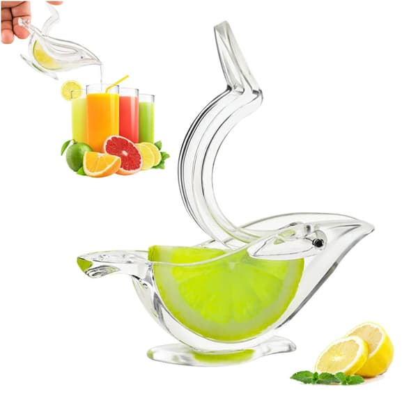 2-pack Fågel Citronpress, Citronjuicer Akryl Manuell Juice Limepress
