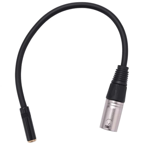 0. Wire 3-polet XLR Han til 3,5 mm Hun Audio Stik Stereo Mikrofon Adapter
