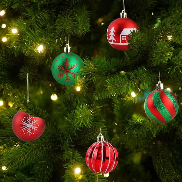 Julekuledekorasjoner, juletrepynt, julescenedekorasjoner