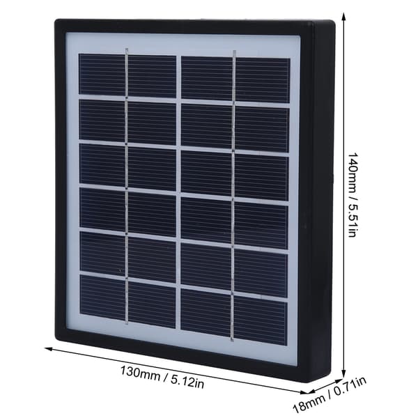 2W 6V Bærbart Polykrystallinsk Silicium DIY Solpanel med 3m Forlængerkabel Udendørs