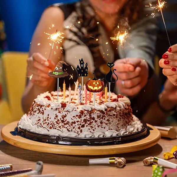 48 st Halloween Tecknad Dessert/Cake Toppers