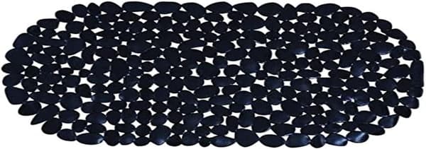 Tæppe badekar baggrund PVC sten 35x69cm sort