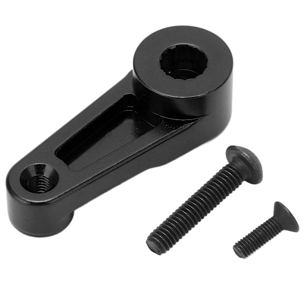 Servohorn Aluminiumlegering CNC-bearbetning Anodisering Lätt utbytbara RC-tillbehör för AXIAL SCX6 1/6 Svart