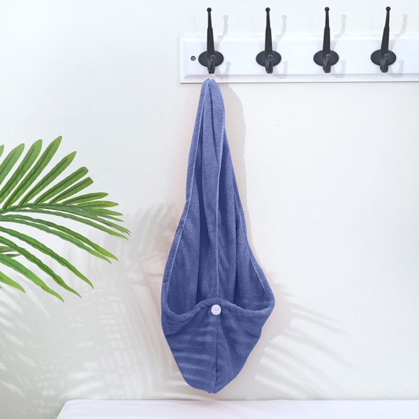 Mikrofiber Hår Absorberende Tørkehette Dusjhette Håndkle