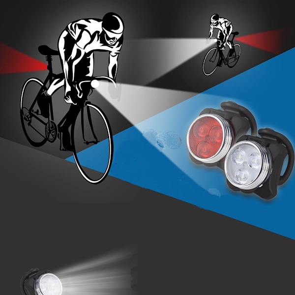 Hlight1 USB LED-lys for sykkelhjelmer, ryggsekker og skole