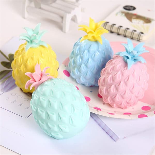 4 Lelua, Dekompressio Hedelmä Puristus Lelu Stressi Ananas S