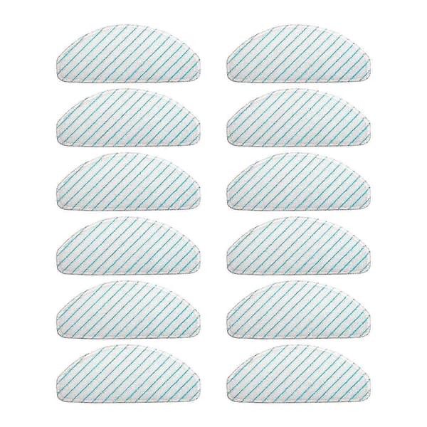 12-pack mikrofiber-moppdynor för Deebot Ozmo T8 T8 Aivi dammsugare moppdukar trasor reservdelar