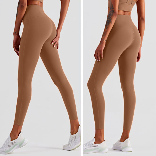 Yoga-tights for kvinner med høy midje, anti-squat, peach-effekt
