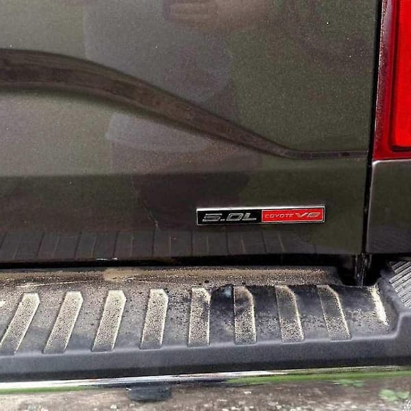 2 stk. 5.0l Coyote V8 Emblem Bil Sidedør Badge Mærkat Metal Passer Til Gt