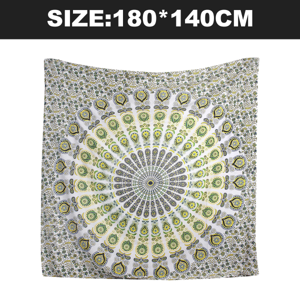 Mandala väggbonad blommig guld sängkläder gobeläng tryckt hängande