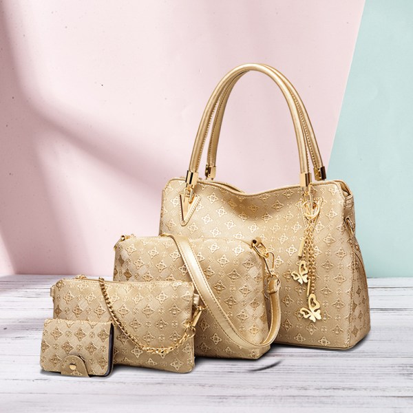 Handväska dam set set dampersonlighet kosmetikaväska set med 4 damväskor designermode damhandväska vår sommar höst och