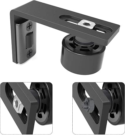 2-pack Skjutdörrsgolvguide Justerbar Rullguide Wal