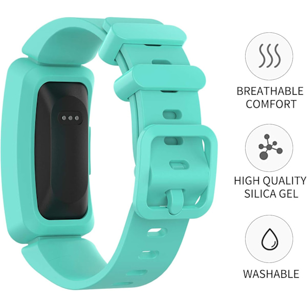 Kompatibel med Fitbit Ace 2-bånd for barn 6+, myk silikon