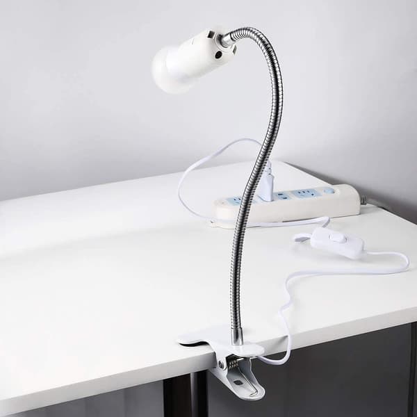 E27 LED Lampebase, 400mm Svanehals Lampeholderbase, E27 Gjenget