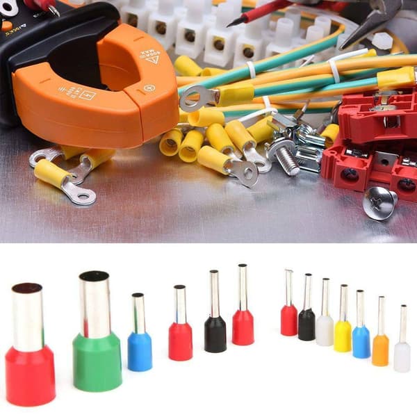 2120x Aderendhülsen Sortiment isoliert 0,5-16mm² Adern Endhülse Kabelschuhe Set