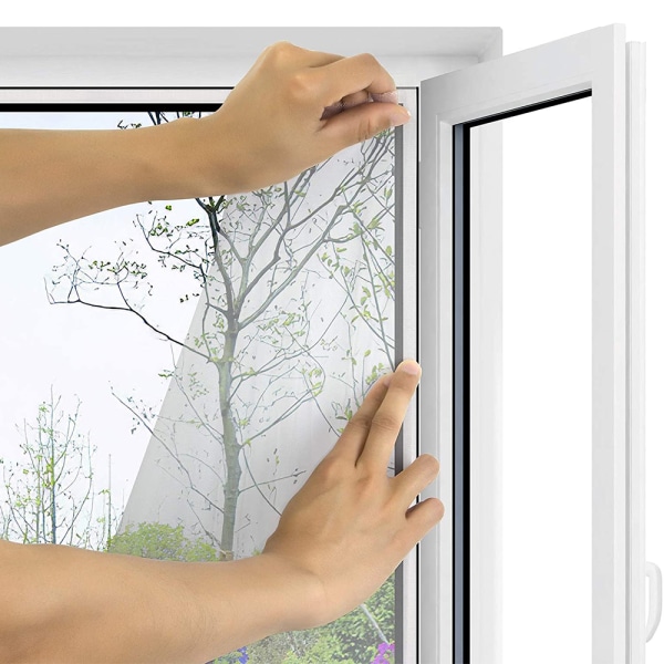 Universal fönster genomskinligt flugnät/tvättbart mesh/justerbar
