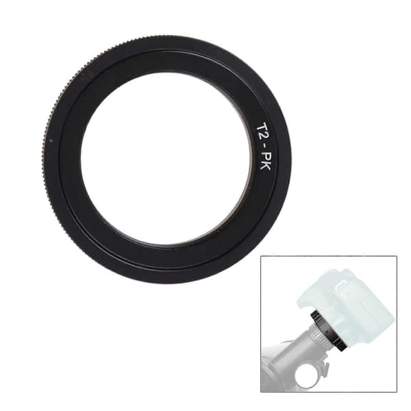 T2-PK Objektivadapter för Pentax-kamera T-Mount T2-PK K-70 K-m K2000 K20D K200D 645D K100D K10D K20D