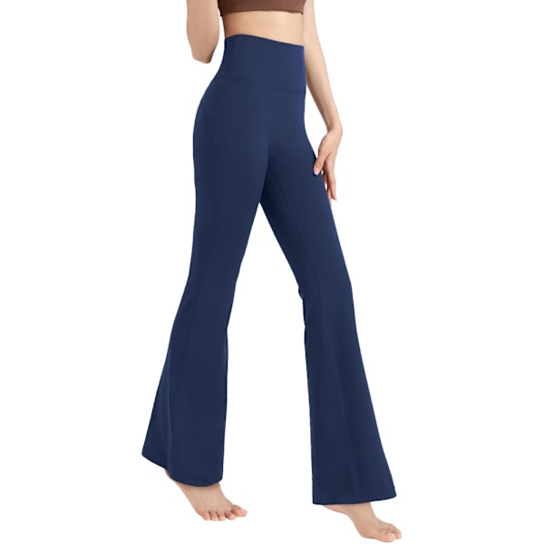 Kvinnors Yoga Flare byxor Hög midja skinklyftning breda ben