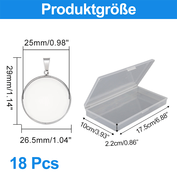 18 st DIY-bricka hänge - boxad