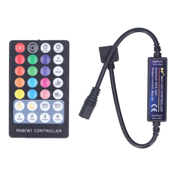 LED-styrenhet RF Mini RGBW LED USB Lampremsa Full Touch Fjärrkontroll Transmission Ultratunn Styrenhet