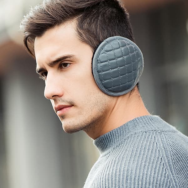 Öronmuffar Vinter Vikbara Varma Utomhus Öronvärmare Unisex Justerbara grey