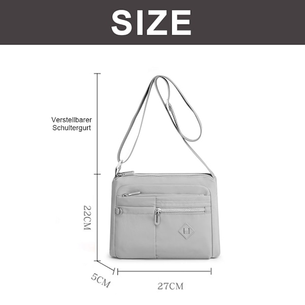 Multificka axelväska crossbody väska för kvinnor resehandväska