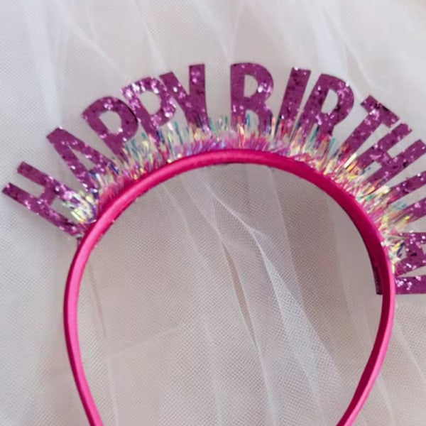 Syntymäpäivätyttö Tiara Pannana Pääkoriste Tyttöjen Juhliin
