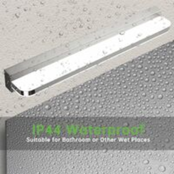 LED-spegellampa 9W 42CM Kallt vitt, Badrumsspegel Vägglampa IP44 Vattentät 6000K 600LM, Akryl Modern LED Vägglampa Badrumsskåp