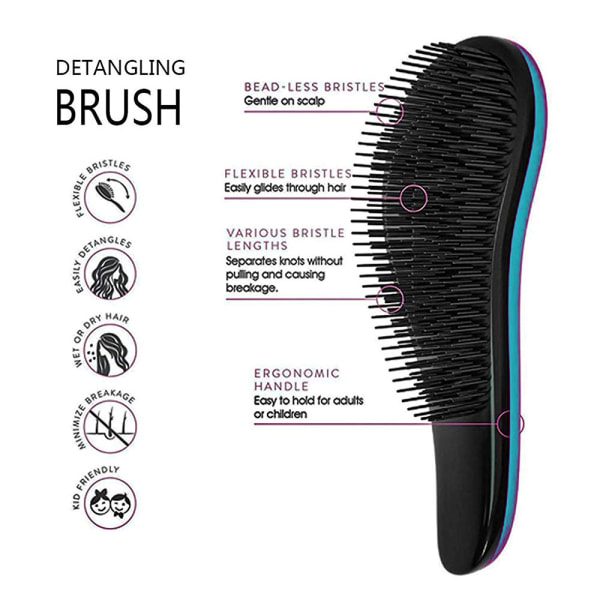 Tangle Brush til Voksne & Børn - Hårtanglebørste