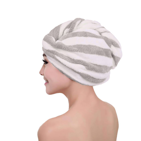 2-pack mikrofiberhårhandduk wrap turban, snabb torkning av håret