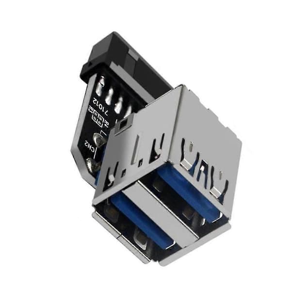 20-pins til Dobbelt USB3.0 Adapter Konverter Desktop Bundkort 19 Pins/20p Header til 2 Porte USB A Hun