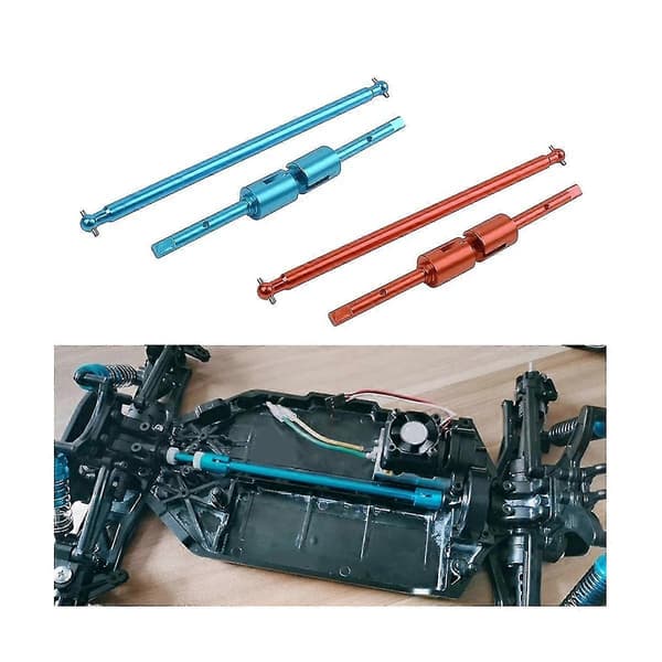 Metal Aksel Drivaksel S Til 1/10 Tt02 Tt02b 1:10 Rc Crawler Bil, rød