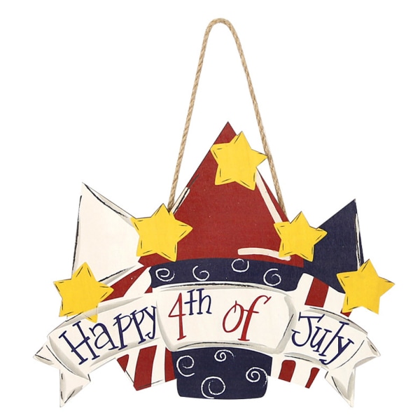 4 juli dörrskylt patriotisk dörrhängare dekor oberoende