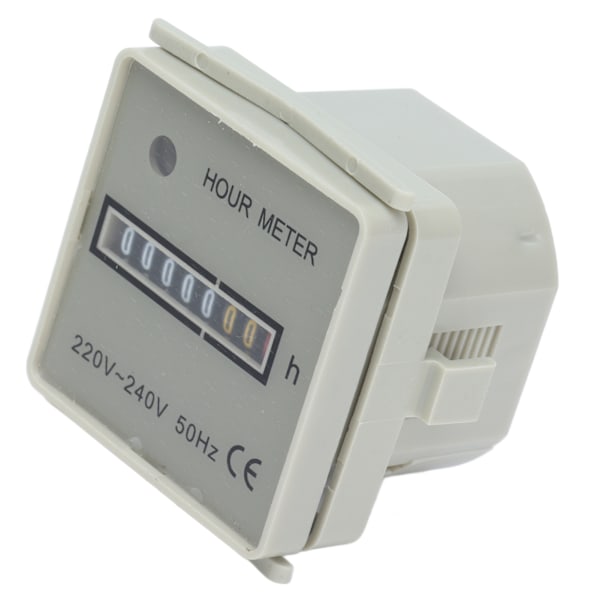 Timräknare Mekanisk Timräknare Industriell Timer med Indikator HM‑2/UWZ48 220‑240V 0.3W