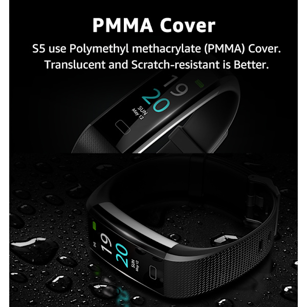 Nyt Smart Armbånd Fitness Tracker med Blodtryksmåler