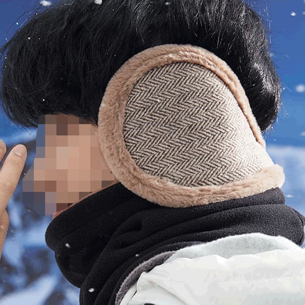 Varma Vinter Öronmuffar för Utomhusbruk, Vikbara Öronvärmare Camel