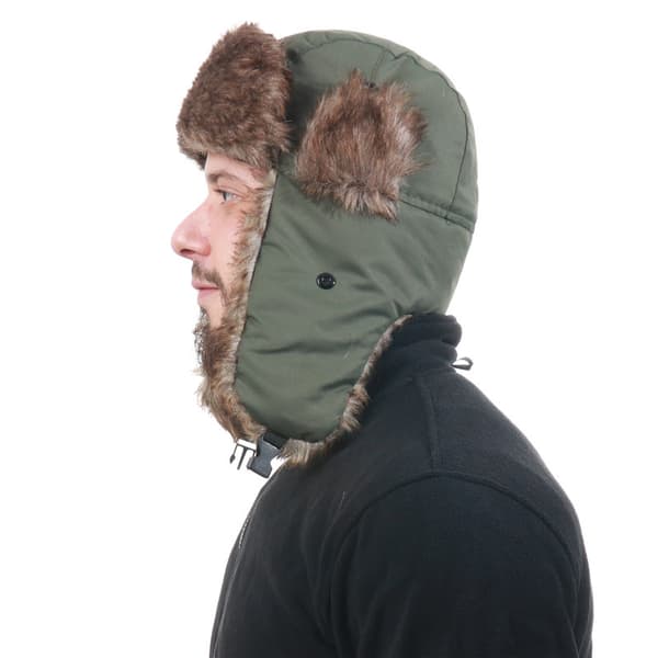 Unisex Aviator Trapper Hat med Øreklapper Faux Fur Ushanka Vinter