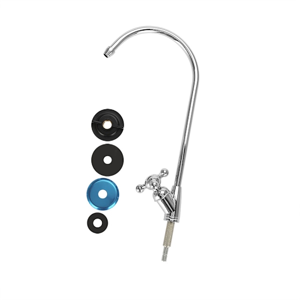 Elegant Design Dricksvattenkran, Krompläterad Rostfri Stål Omvänd Osmos Kran, Kompatibel Med Vattenfiltersystem Under Diskbänk Och