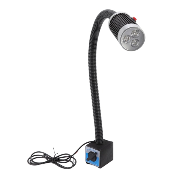 Magnetisk arbejdslampe 9W 24V LED Fleksibel Svanehals Rustfri Aluminium Magnetisk Base Svanehals Arbejdslampe til Industri